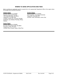 Instructions for Form SLAP22.69 Dredging Permit Application - Nevada, Page 2