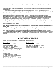 Instructions for Form SLAP22.62/22.63 Marine Event Permit - Nevada, Page 3