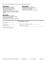 Form SLAP22.62/.63 Application for Marine Event Permit - Nevada, Page 3