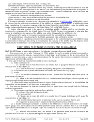 Instructions for Form SLAP22.42 Wildlife Rehabilitation Permit - Nevada, Page 4