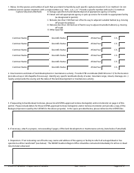 Special Purpose Permit Application Form - Nevada, Page 2