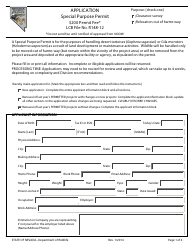 Document preview: Special Purpose Permit Application Form - Nevada
