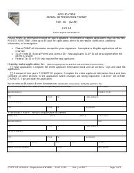 Form SLAP22.39 Aerial Depredation Permit Application - Nevada