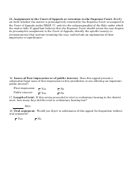 Docketing Statement Form - Criminal Appeals - Nevada, Page 6
