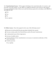 Docketing Statement - Civil Appeals Form - Nevada, Page 5