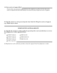 Docketing Statement - Civil Appeals Form - Nevada, Page 8