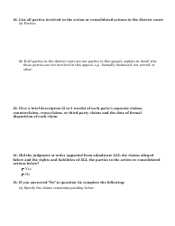 Docketing Statement - Civil Appeals Form - Nevada, Page 9