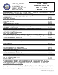 Form 092003 Certificate of Amendment to Certificate of Registration for a Nevada Limited-Liability Limited Partnership (Pursuant to Nrs Chapters 87a and 88) - Complete Packet - Nevada, Page 7
