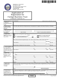 Form 030203 Amendment to Foreign Business Trust (Nrs 88a.700) - Complete Packet - Nevada, Page 2