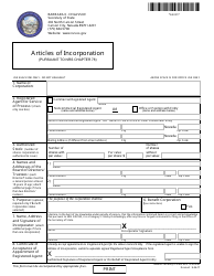Form 040105 Domestic Corporation Filing (Nrs Chapter 78) - Complete Packet - Nevada, Page 2