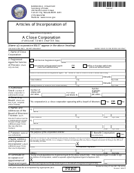 Form 040304 Close Corporation Filing (Nrs Chapter 78a) - Complete Packet - Nevada, Page 2