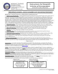 Form 040604 Nonprofit Corporation (Nrs 82) - Complete Packet - Nevada