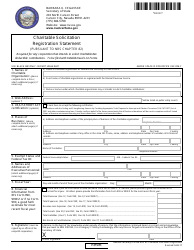 Form 280103 &quot;Charitable Solicitation Registration Statement (Pursuant to Nrs Chapter 82)&quot; - Nevada