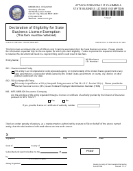 Form 100504 Initial/Annual List of General Partners and State Business License Application - Complete Packet - Nevada, Page 3