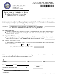 Form 100603 Initial/Annual List of Managing Partners and State Business License Application - Complete Packet - Nevada, Page 3