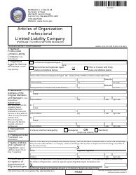 Form 050203 Professional Limited-Liability Company (Nrs Chapter 89) - Complete Packet - Nevada, Page 2