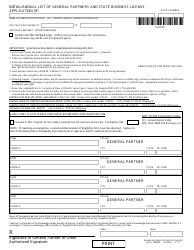 Form 060104 Limited Partnership Registration (Nrs Chapter 87a ) - Complete Packet - Nevada, Page 3