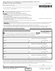 Form 050303 Foreign Limited-Liability Company (Nrs 86.544) - Complete Packet - Nevada, Page 3