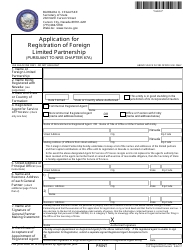 Form 060203 Foreign Limited Partnership Registration (Nrs Chapter 87a ) - Complete Packet - Nevada, Page 2
