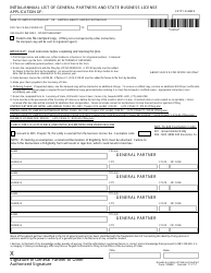 Form 060203 Foreign Limited Partnership Registration (Nrs Chapter 87a ) - Complete Packet - Nevada, Page 3