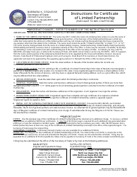 Form 060303 Limited Partnership Registration (Nrs Chapter 88) - Complete Packet - Nevada