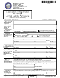 Form 070203 Foreign Limited-Liability Partnership Registration (Nrs Chapter 87) - Complete Packet - Nevada, Page 2