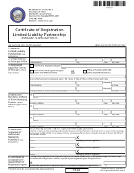 Form 070103 Limited-Liability Partnership Registration (Nrs Chapter 87) - Complete Packet - Nevada, Page 2