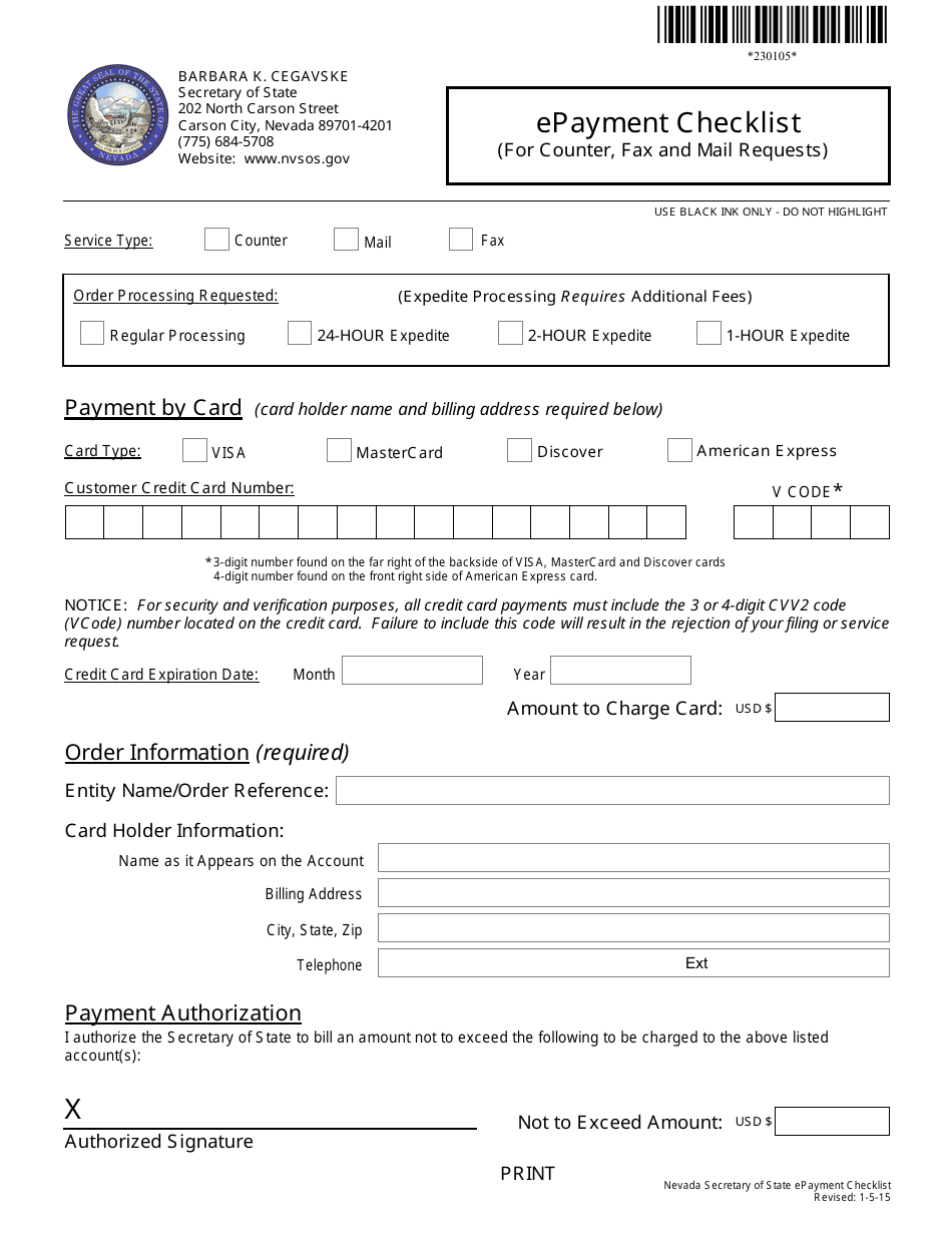 Limited-Liability Company Reinstatement Packet - Nevada, Page 10