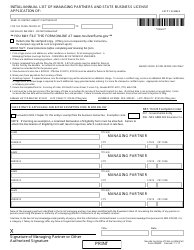 Limited-Liability Partnership Reinstatement Packet - Nevada, Page 3