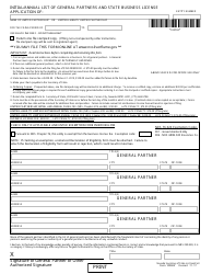 Limited-Liability Limited Partnership Reinstatement Packet - Nevada, Page 3