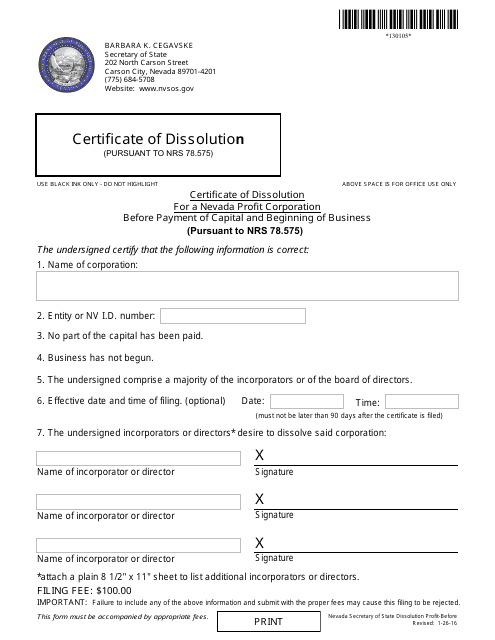 Form 130105  Printable Pdf