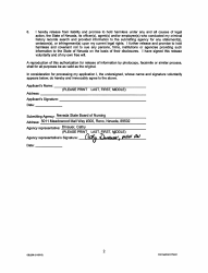 Form OBL256 Civil Applicant Waiver - Nevada, Page 2