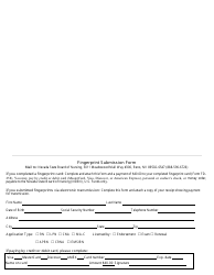 Form FD-258 Fingerprint Submission Form - Nevada, Page 2