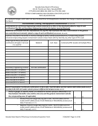 Institutional Inspection Form - Nevada, Page 11