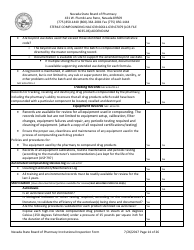 Institutional Inspection Form - Nevada, Page 14