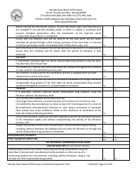 Institutional Inspection Form - Nevada, Page 15