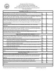 Institutional Inspection Form - Nevada, Page 18