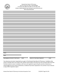 Institutional Inspection Form - Nevada, Page 26
