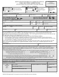 Form DHR/FIA9702 &quot;Application for Assistance for One Person&quot; - Maryland