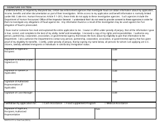 Form DHR/FIA9711-A Assistance Request - Maryland, Page 7