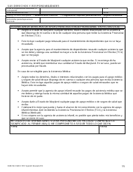 Formulario DHR/FIA9701 Solicitud Para Asistencia - Maryland (Spanish), Page 16