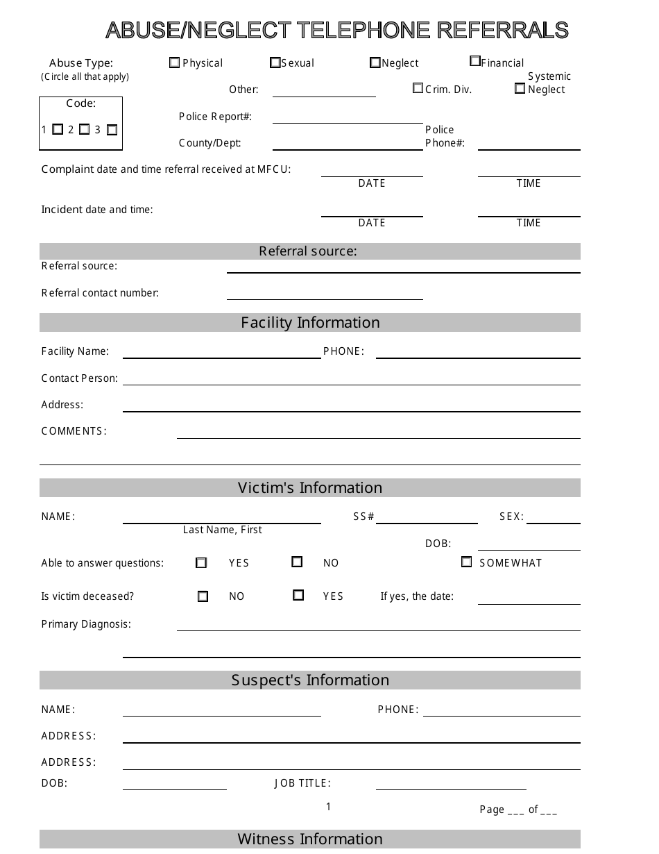 Maryland Abuse and Neglect Intake Form Fill Out Sign Online and Maryland Abuse and Neglect Intake Form Fill Out Sign Online and