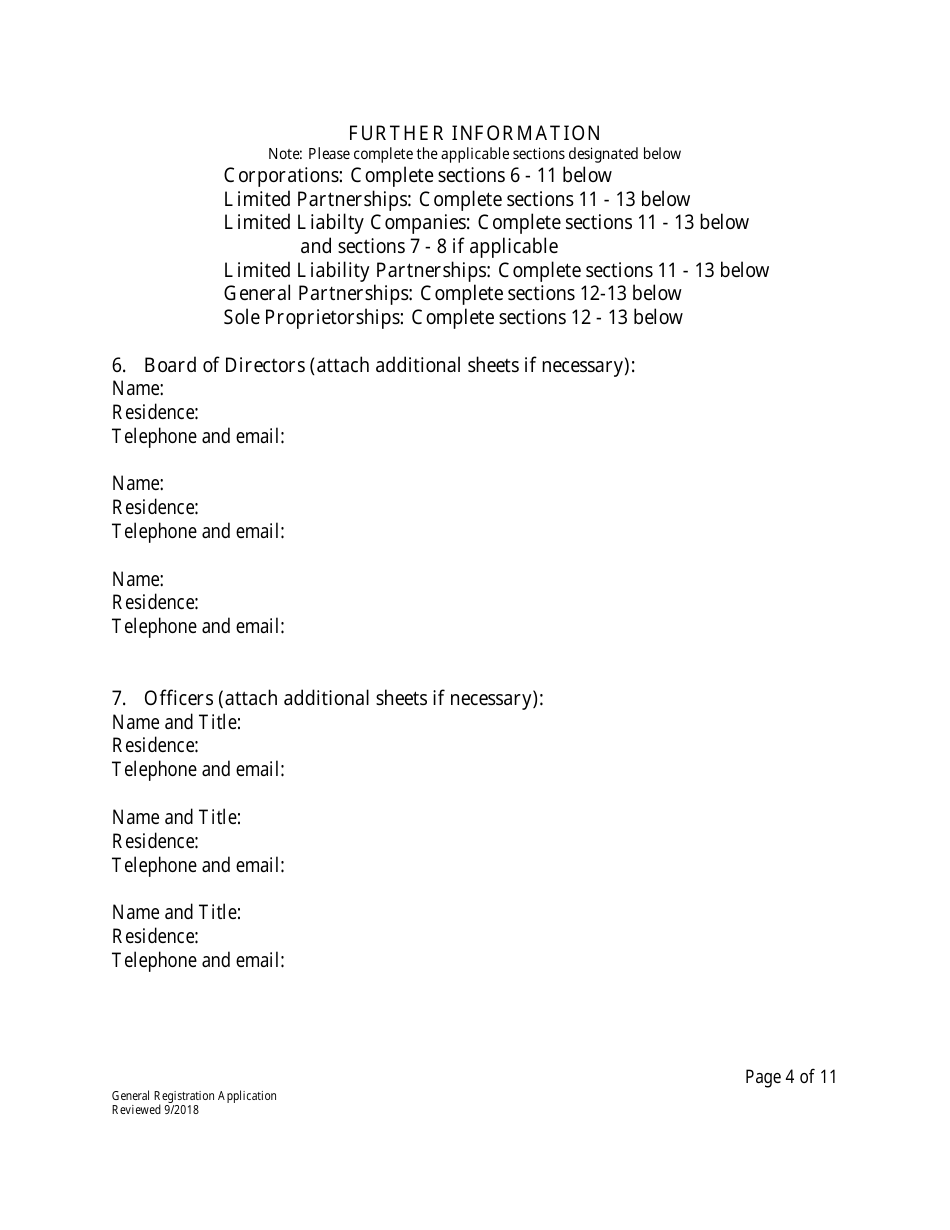 Form HS-R2 General Registration Application - Maryland, Page 4