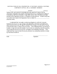 Form HS-R2 General Registration Application - Maryland, Page 9