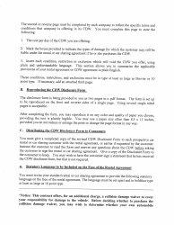 Instructions for Collision Damage Waiver Disclosure Form - Maryland, Page 2