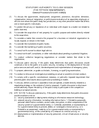 Compliance Checklist for Meetings Subject to the Maryland Open Meetings Act - Maryland, Page 2