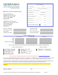 Document preview: Monthly Parking Agreement Form - Nebraska