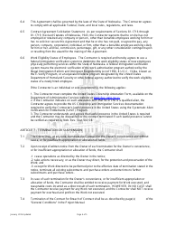 Construction Proposal and Agreement (Projects Over $50,000) - Nebraska, Page 4