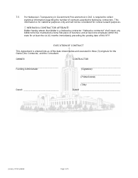 Construction Proposal and Agreement (Projects Over $50,000) - Nebraska, Page 5