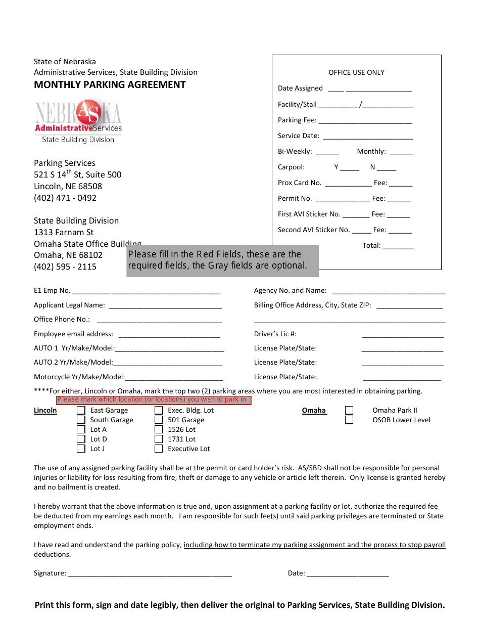 nebraska-monthly-parking-agreement-form-fill-out-sign-online-and